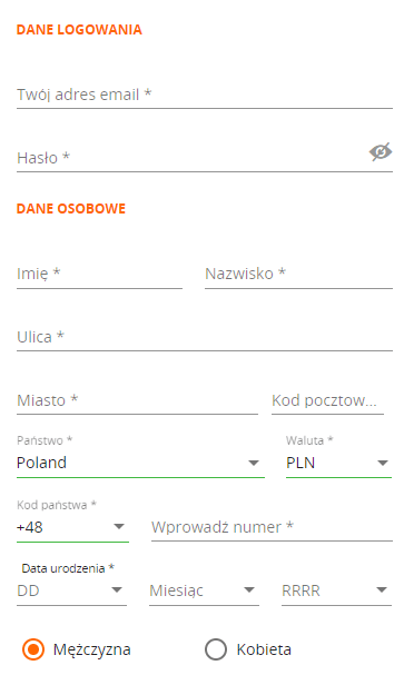 Betsson rejestracja na stronie