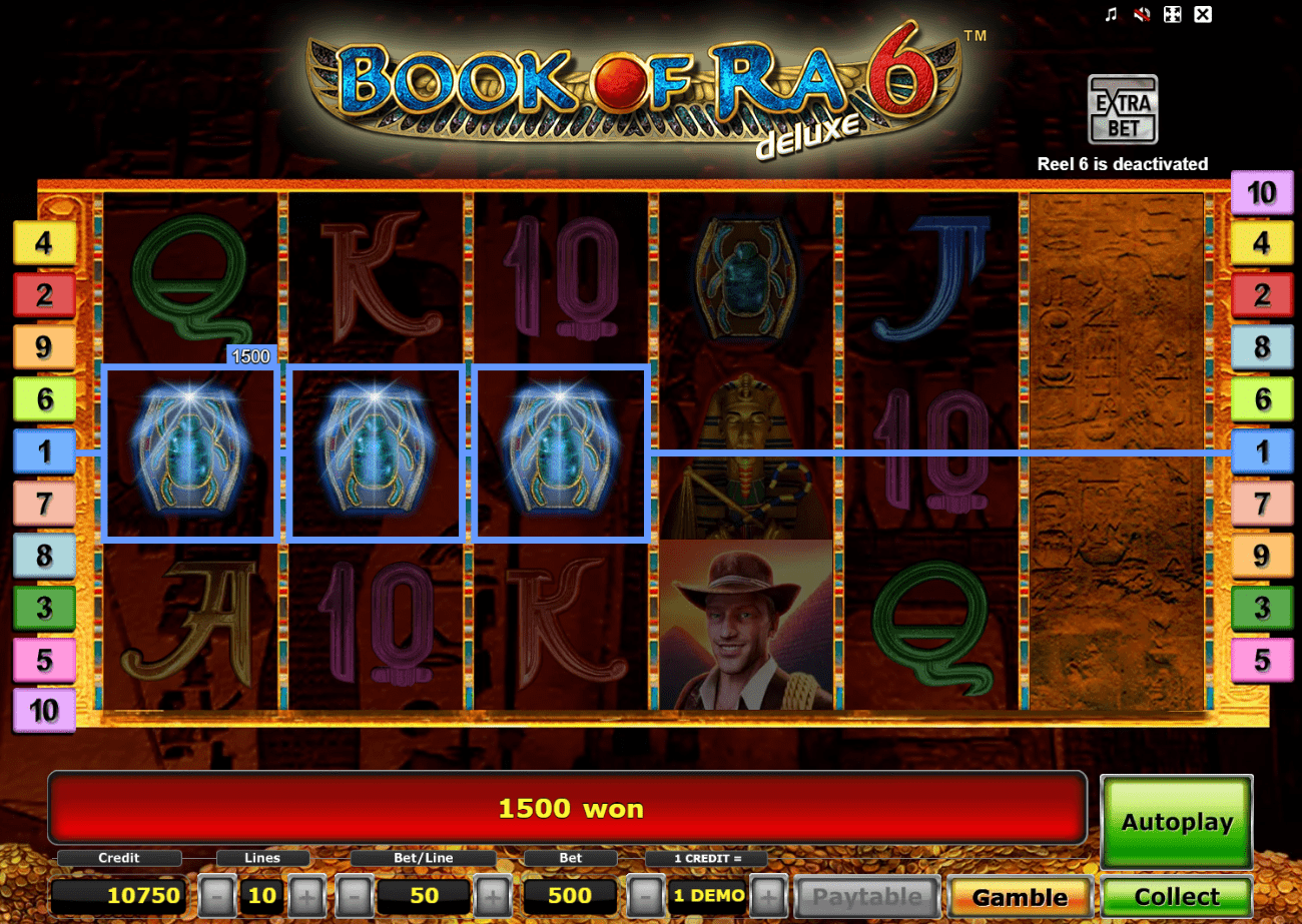 Book of Ra 6 gra online na pieniądze