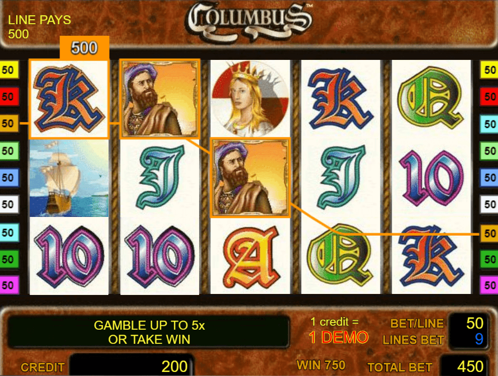 Columbus automat hazardowy