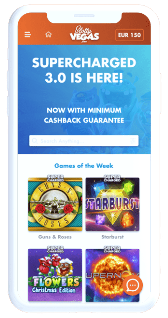 Slotty Vegas Casino app on mobile