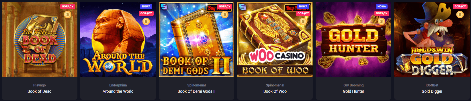 lista gier Woo casino